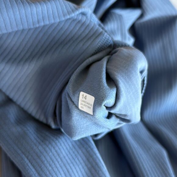 Lululemon Align Ribbed High-Rise Crop 23" oasis  Blue size 14 NWT‎ - Picture 6 of 6